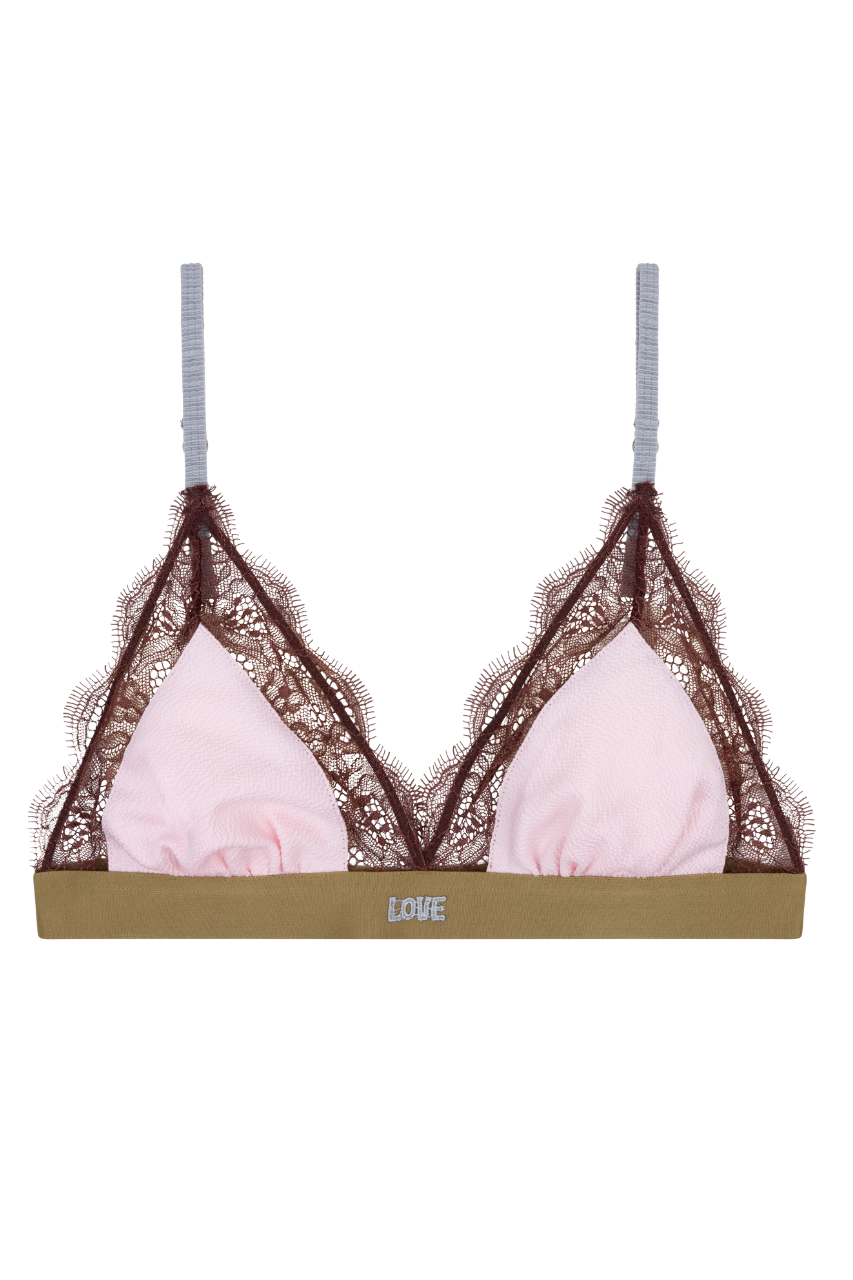 Love Lace bralette pink