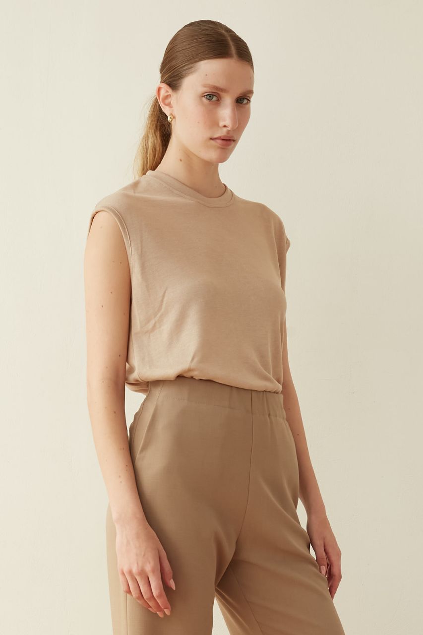 Peeps top beige
