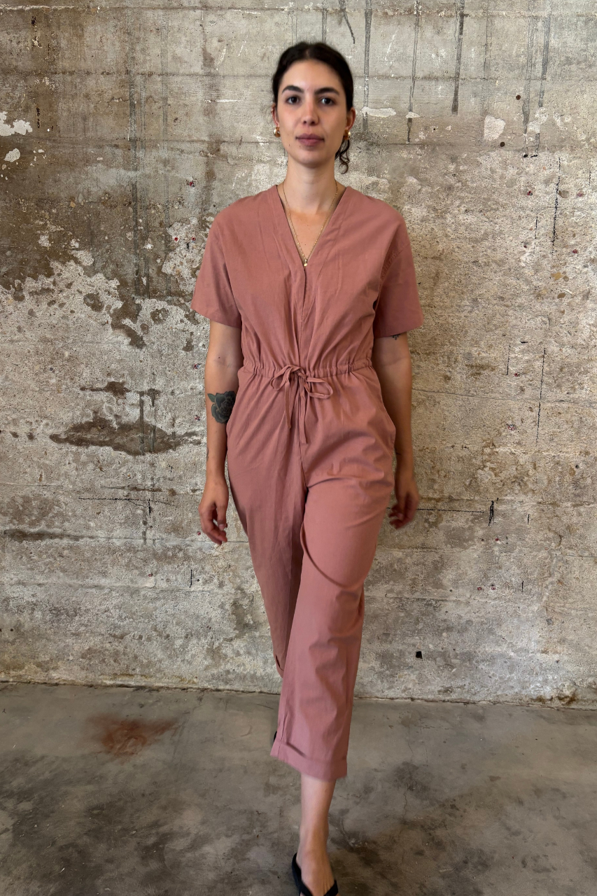 V jumpsuit Rose