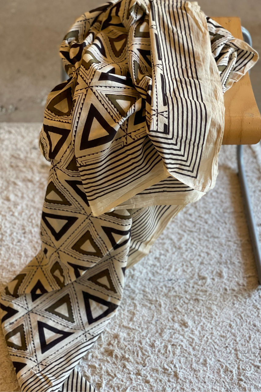 printed Sarong off white