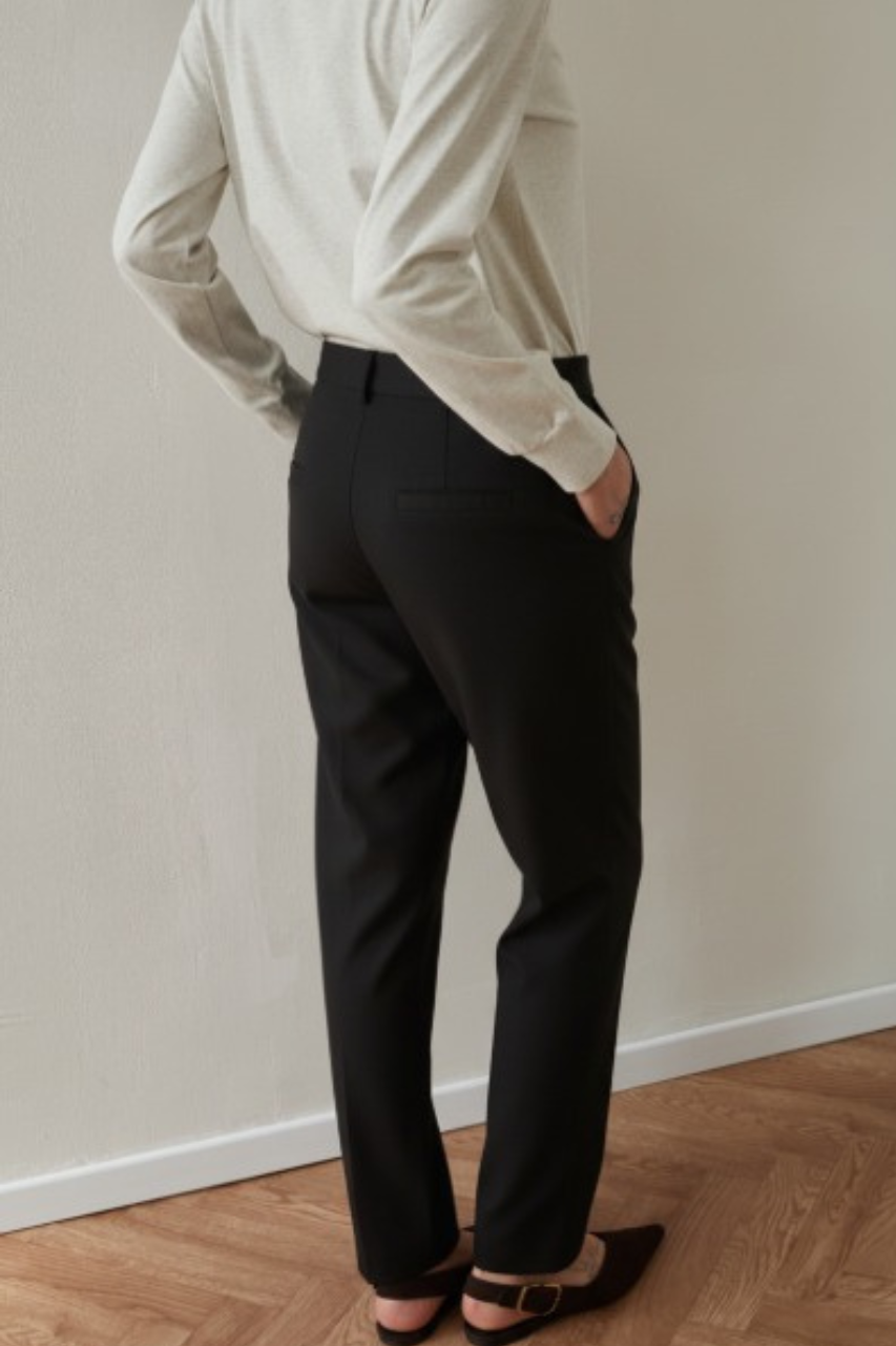 mid rise bruno pants black