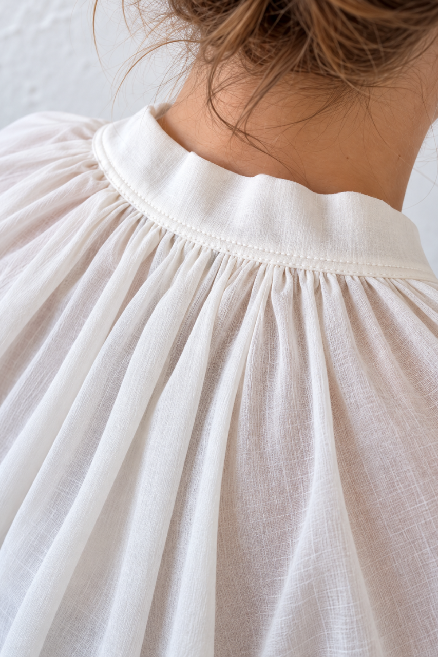 Boho top white