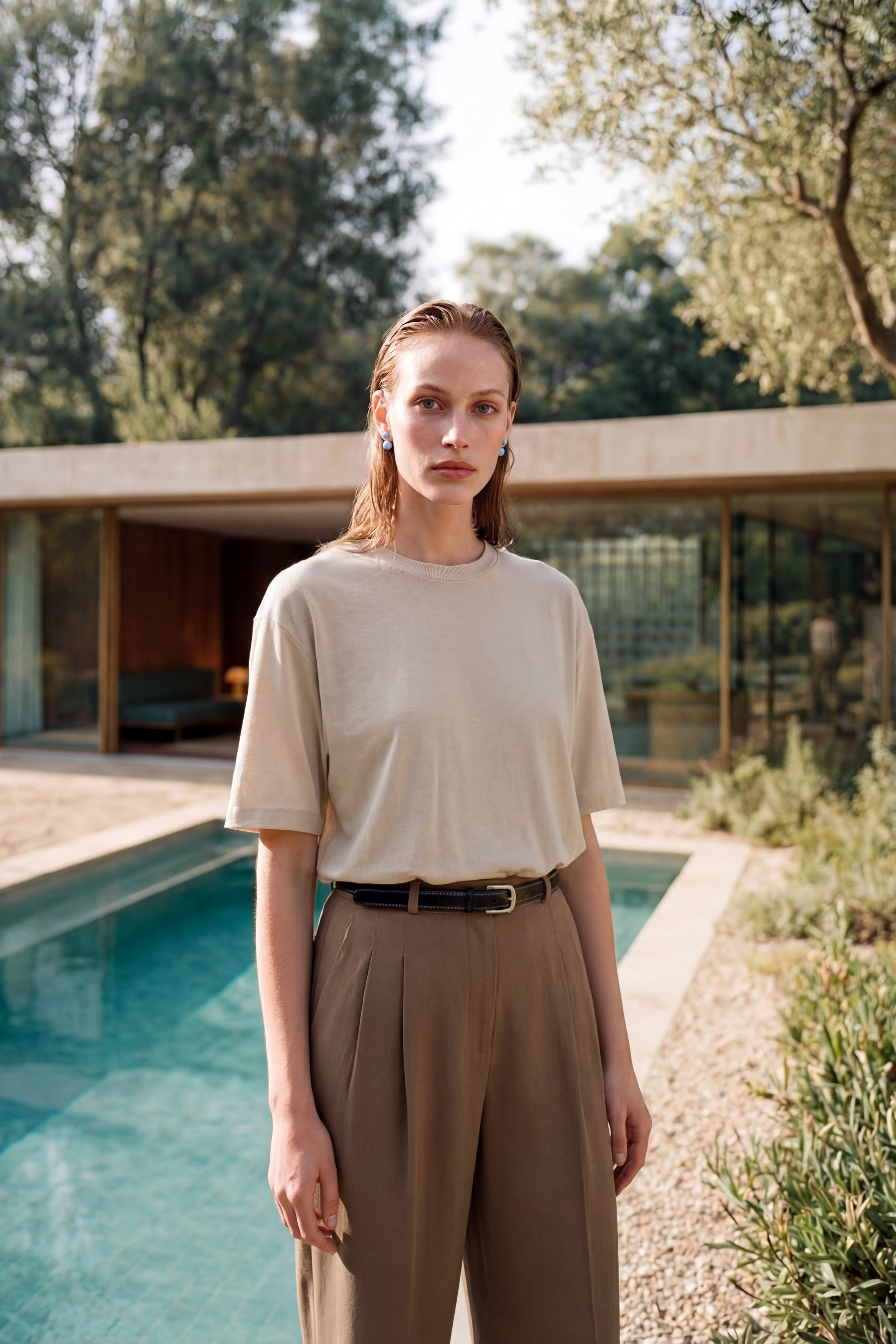 oversize t shirt beige