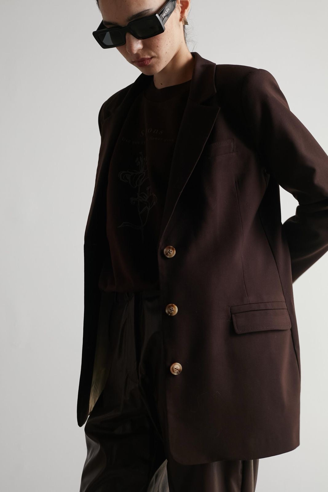 Bruno Fitted jacket Cognac