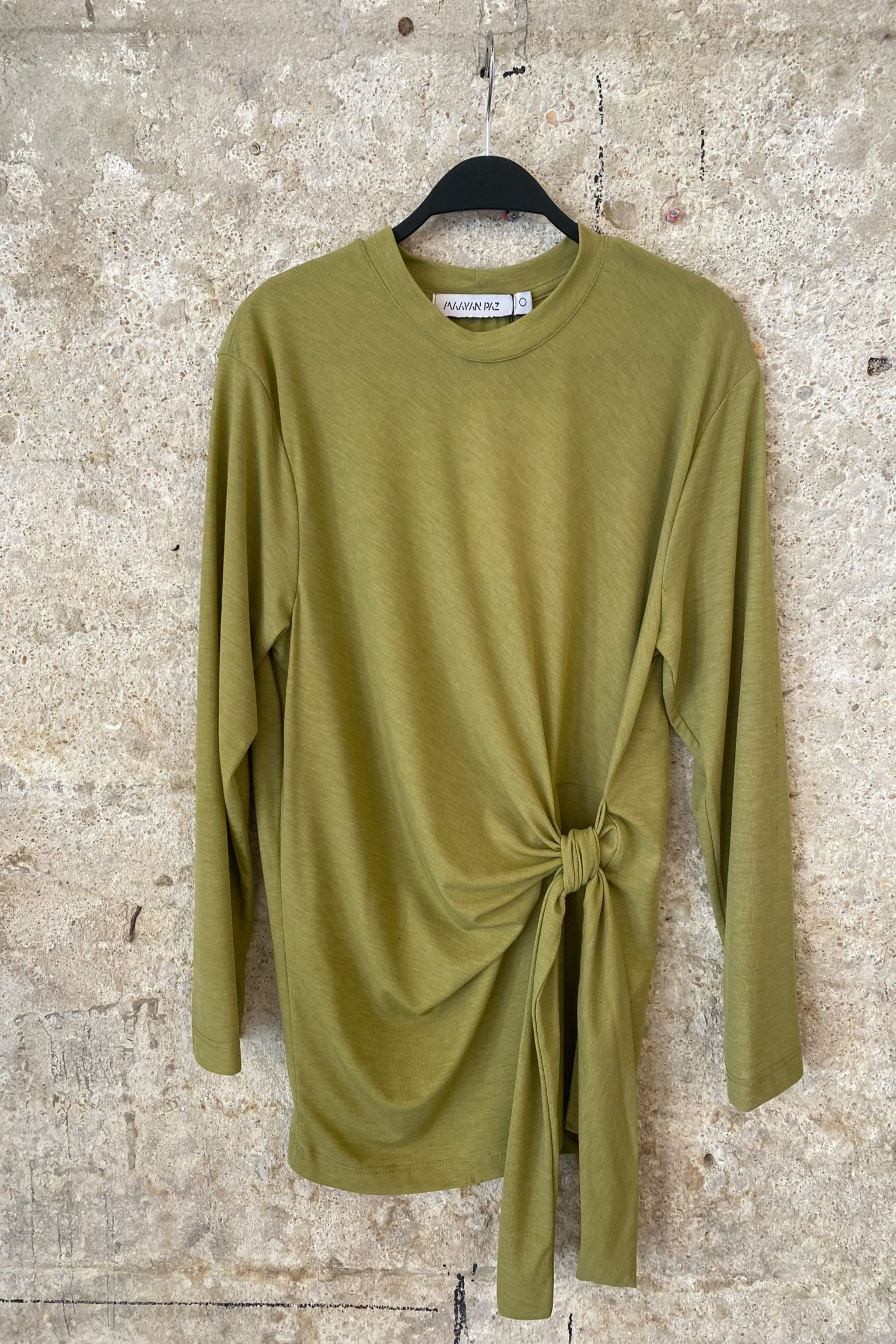 Tie shirt long green