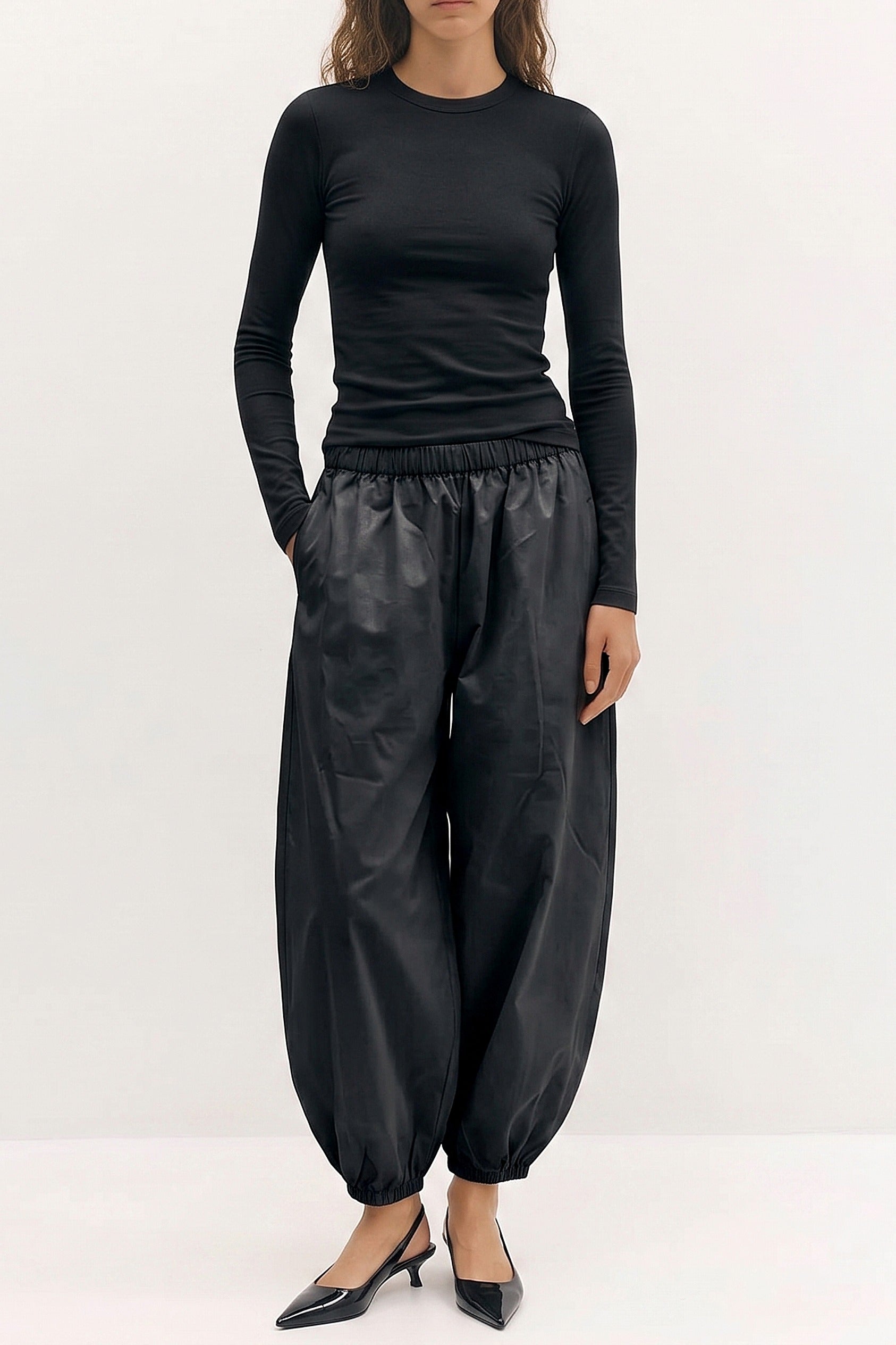 W Balloon Pants black