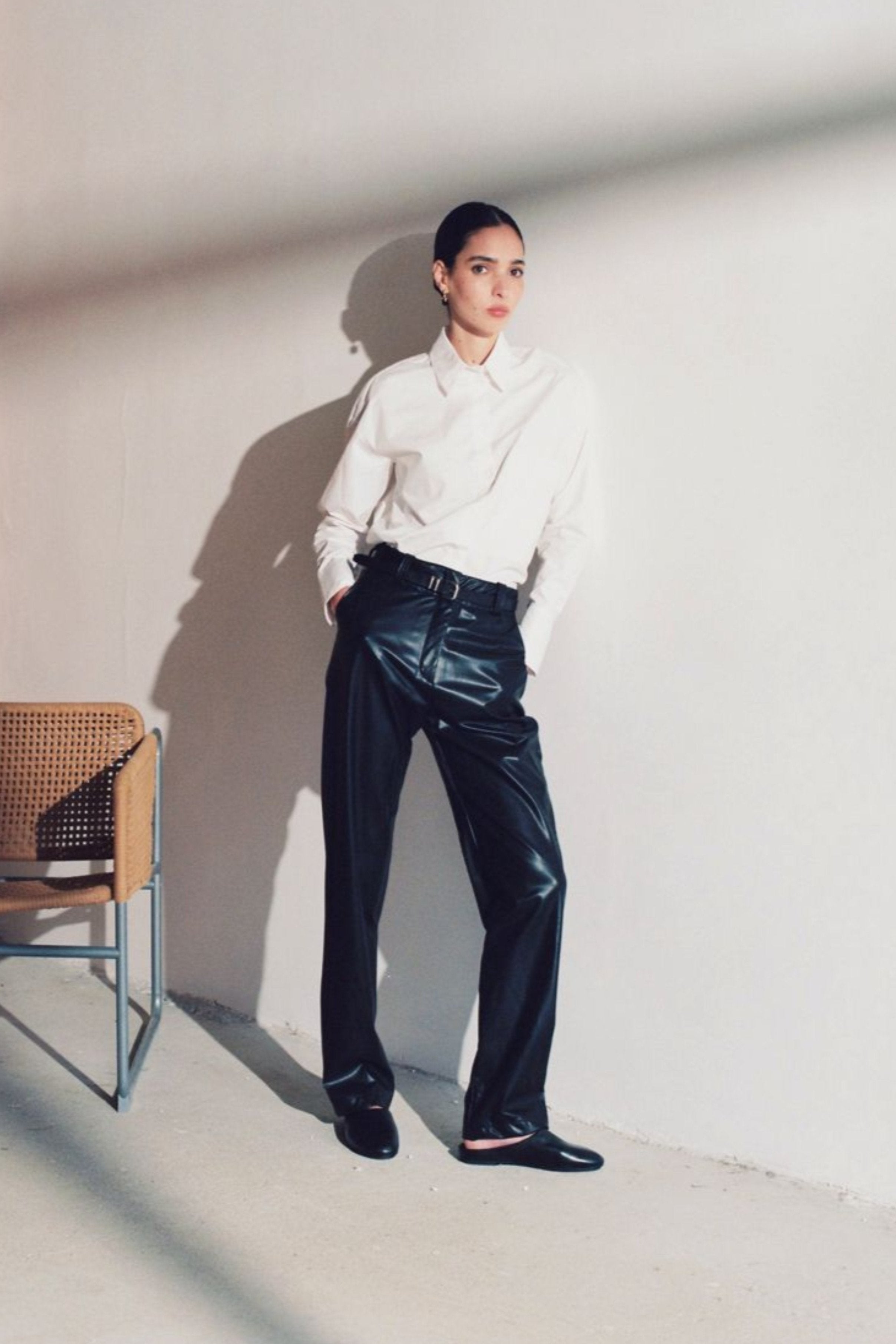 Vegan leather pants Black