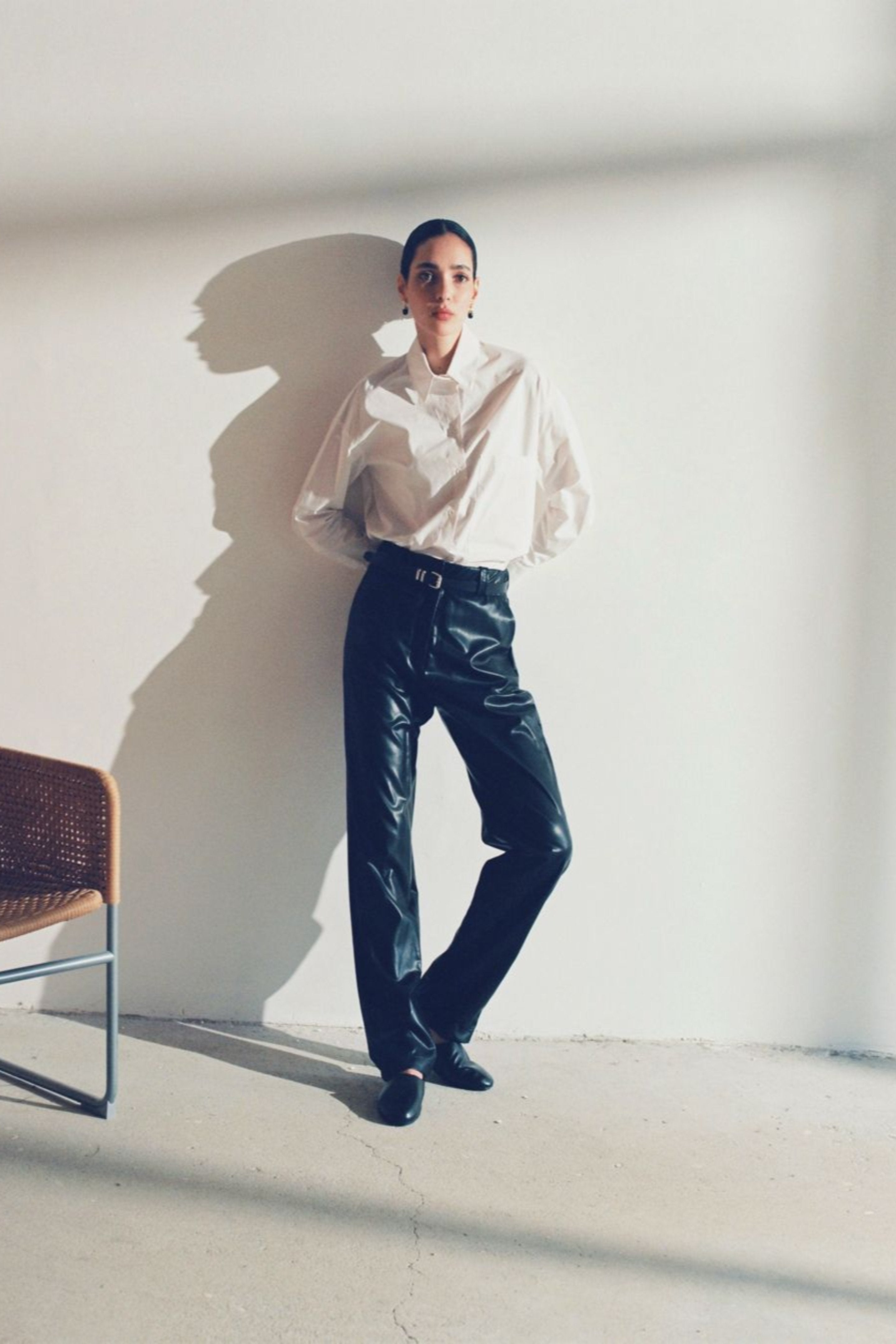 Vegan leather pants Black