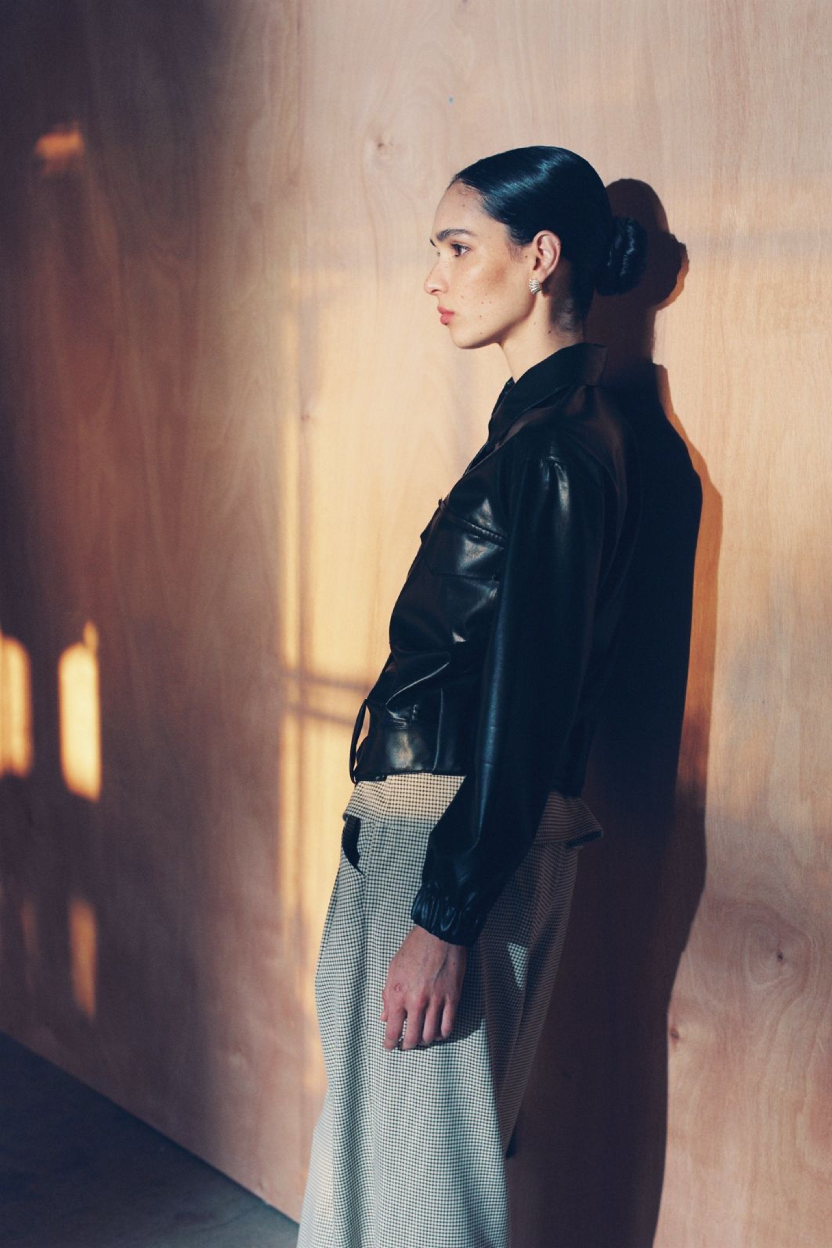 Vegan leather jacket Black