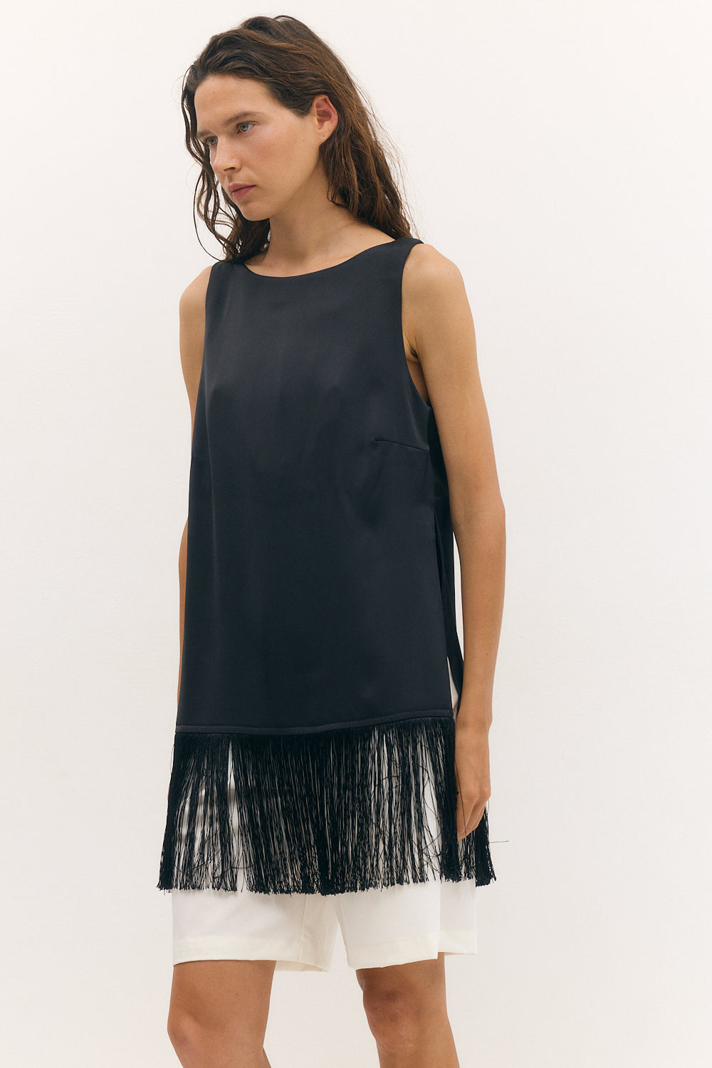 fringe it top black