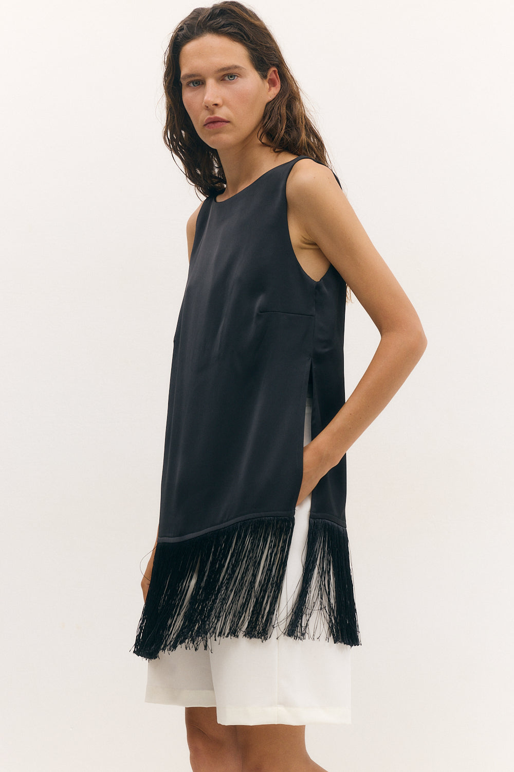 fringe it top black