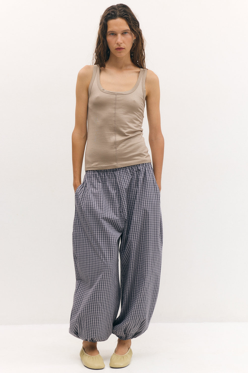 Balloon Pants gray Plaid