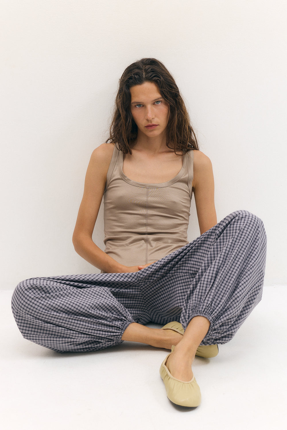 Balloon Pants gray Plaid