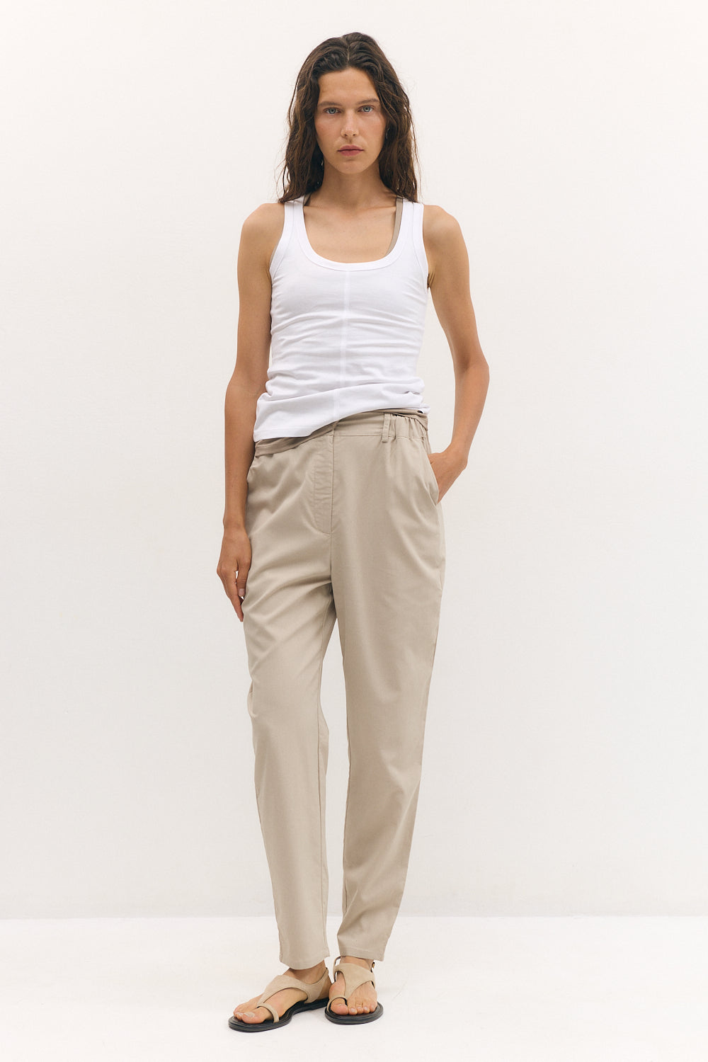 poppy pants stone