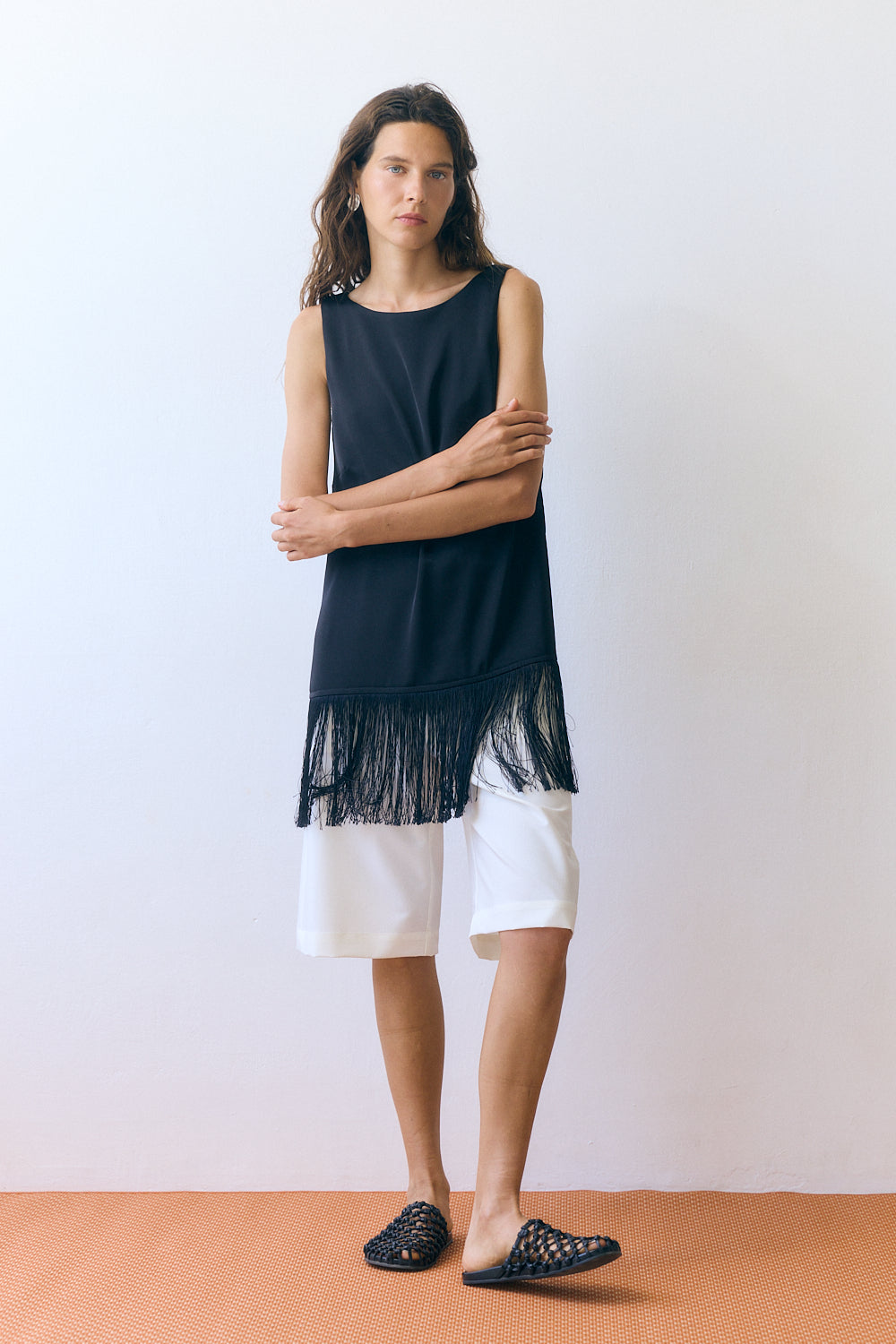 fringe it top black