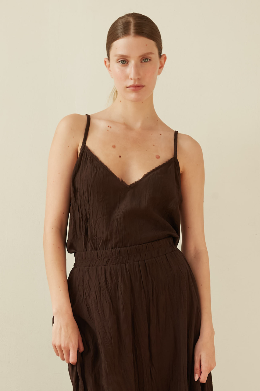 pleated top chocolate